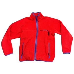 Patagonia Vintage 2000s 00s Two Tone Purple Scarlet Y2K Full Zip Sweater Men Sz